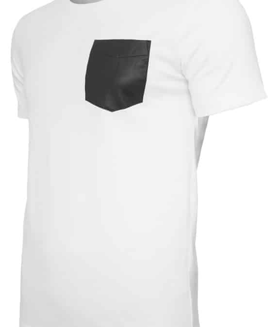 Pocket Tee White Black2